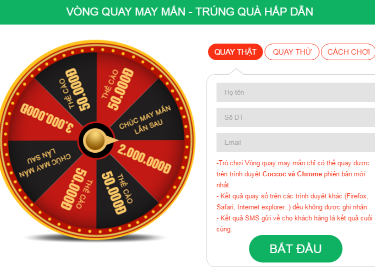 Chơi vòng quay may mắn – Mua j7 Prime với giá không tưởng