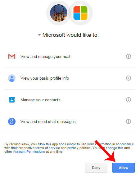 Đồng bộ  Gmail lên Outlook