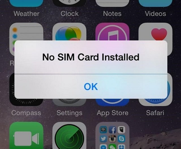 Làm thế nào khi iPhone 6 lock không nhận SIM?