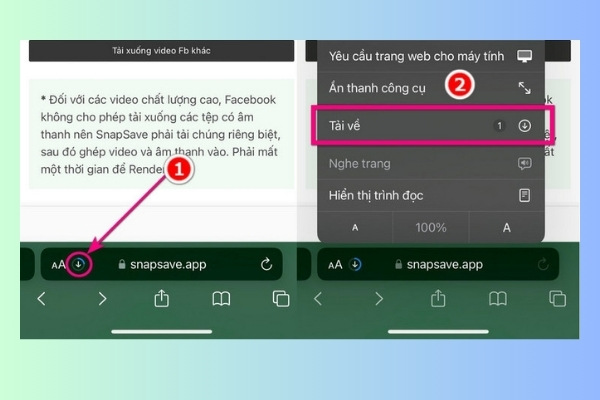 tải video facebook về iphone