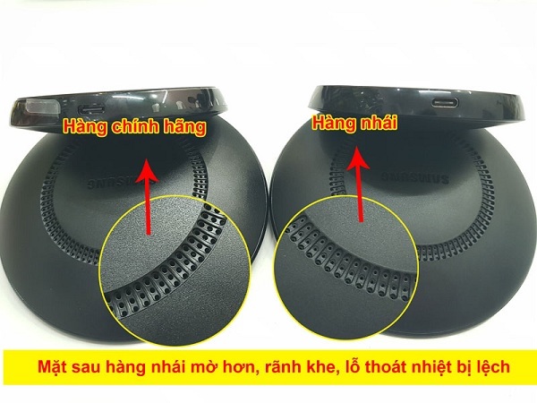 Hàng chính hãng được làm tinh tế và chi tiết hơn Hàng chính hãng được làm tinh tế và chi tiết hơn