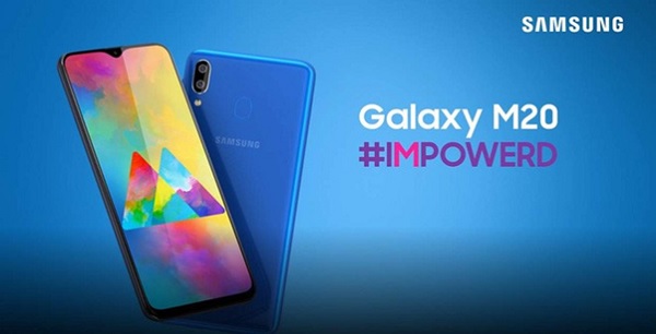 Giá bán Galaxy M20 chỉ từ 4,99 triệu đồng với 2 lựa chọn màu sắc: xanh và đen đại dương Giá bán Galaxy M20 chỉ từ 4,99 triệu đồng với 2 lựa chọn màu sắc: xanh và đen đại dương