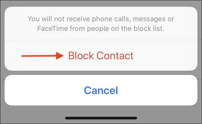 Cách chặn số điện thoại trên ứng dụng Facetime – Bước 3