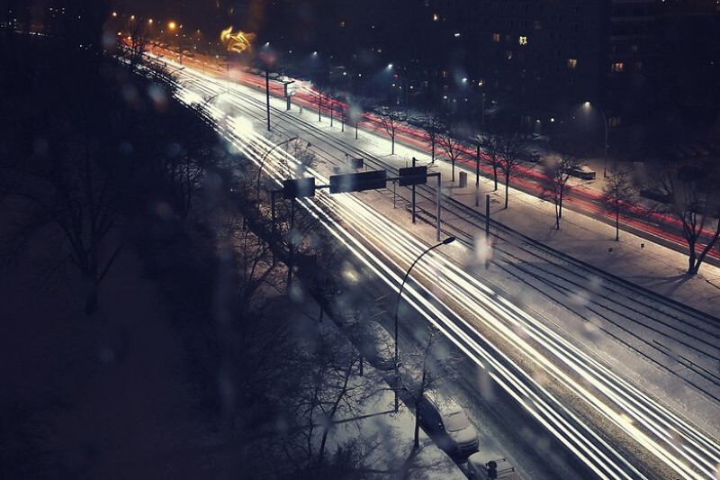 Ảnh chụp ban đêm của Huawei Mate 9, chế độ “Light Painting” với thời gian phơi sáng khoảng 65s 