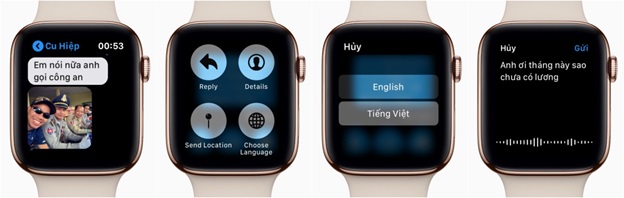 Gửi tin nhắn “nhanh như chớp” với Apple Watch