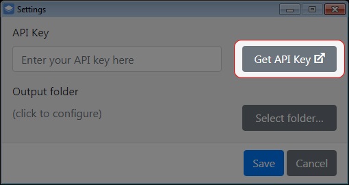 Get API Key để đăng ký quyền sử dụng