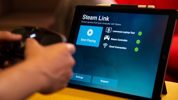 Chơi game Steam bằng tablet