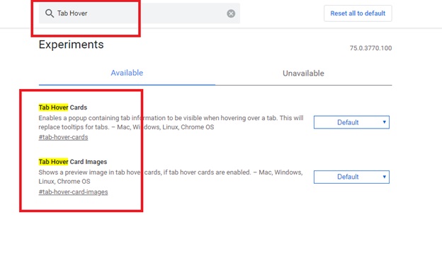 Cách kích hoạt Tab Preview trên Chrome – Bước 3