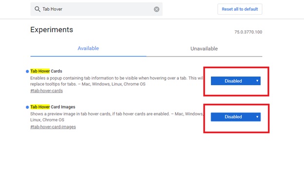 Cách kích hoạt Tab Preview trên Chrome – Bước 6