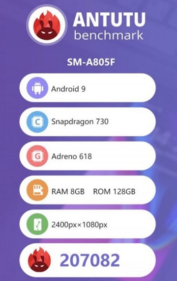 Kiểm tra hiệu năng Galaxy A80 trên Antutu Benchmark