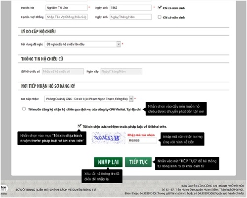 Hướng dãn đăng ký hộ chiếu Online (1)