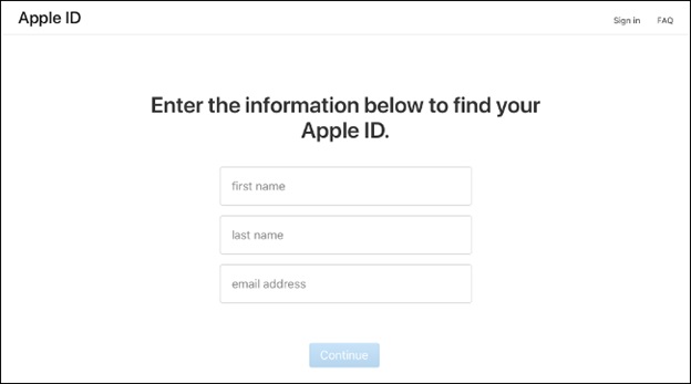 Nhờ Apple tương hỗ nhằm lấy lại thông tin tài khoản Apple ID
