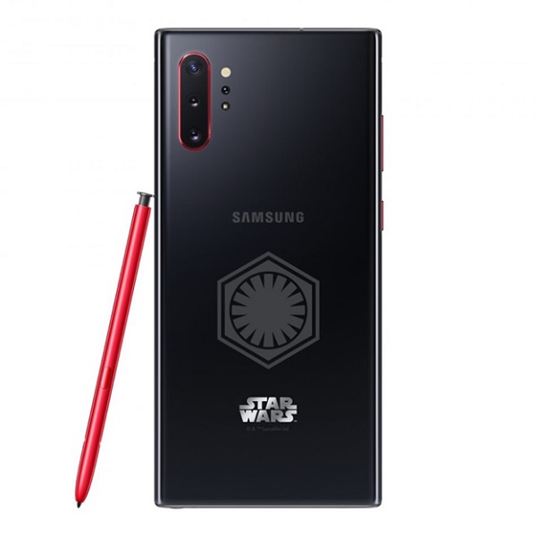 Bút S-Pen và viền camera tạo điểm nhấn với màu đỏ phong cách Star Wars