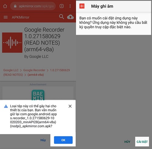 Nơi tải file cài đặt Google Recorder