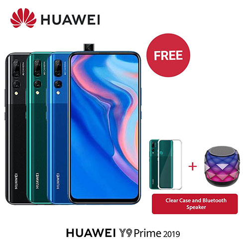 Huawei Y9 Prime sở hữu camera trước trượt dưới màn hình