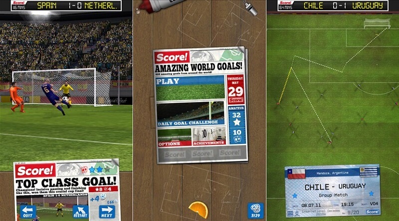 Ghi bàn thắng lịch sử trong game Score! World Goals