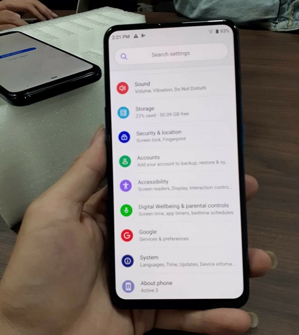 Giao diện của Active 3