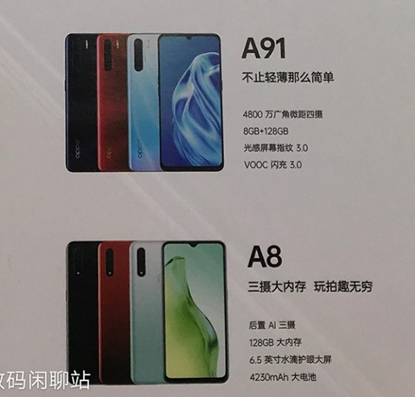 Lộ diện thiết kế và cấu hình OPPO A8 2020 trên tấm poster quảng cáo sản phẩm mới của OPPO