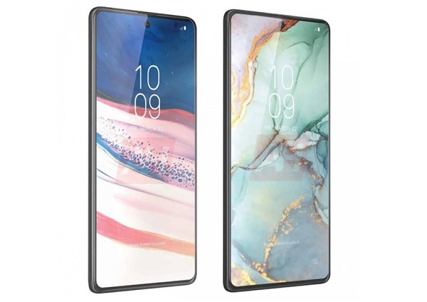 Ảnh render Samsung Galaxy Note 10 Lite (trái) và S10 Lite (phải)
