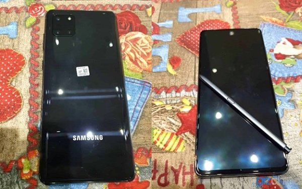 Hình ảnh thực tế Galaxy Note 10 Lite rò rỉ