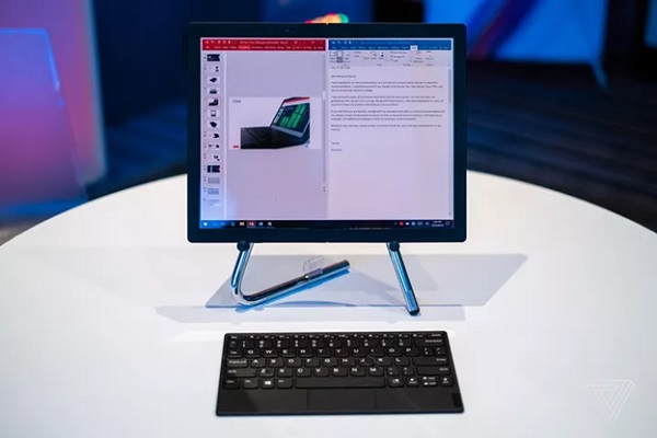 Kiểu dáng PC khi kết nối phím rời trên ThinkPad X1 Fold