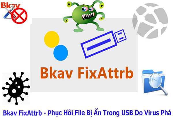 FixAttrb Bkav cho phép hiển thị lại toàn bộ các file bị ẩn do virus, trojan phá hoại