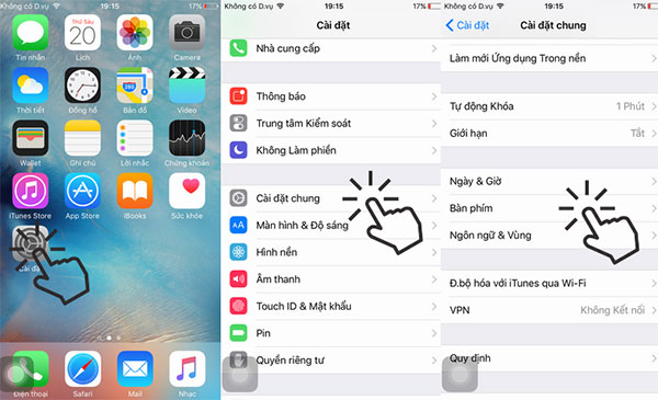 Cài đặt cách gõ tiếng Việt kiểu Telex trên iPhone 