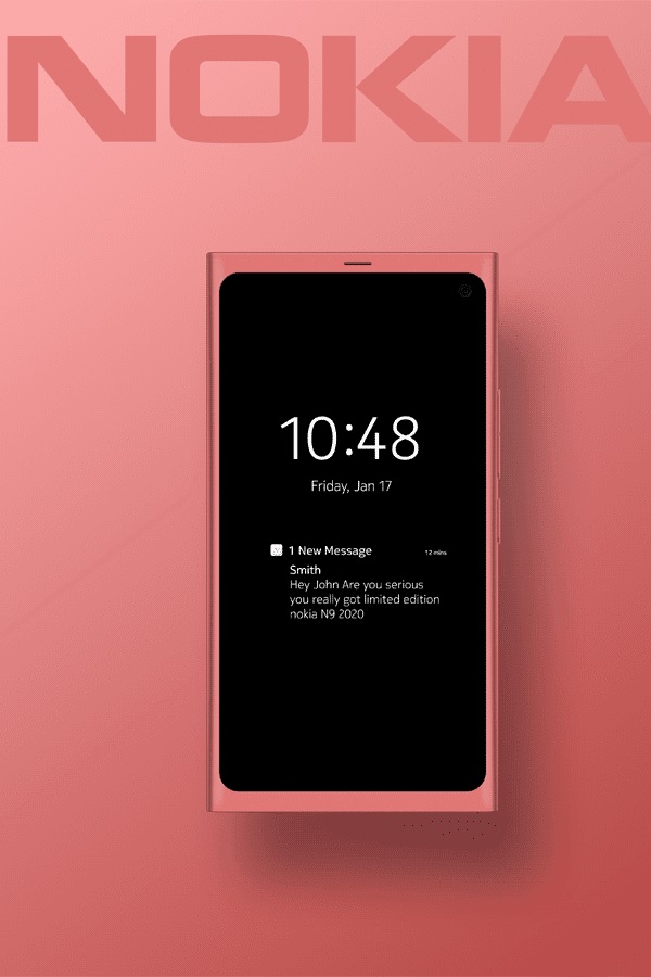 Phiên bản Nokia N9 2020 màu đỏ hồng