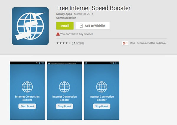 Internet Speed Booster là công cụ hoàn toàn miễn phí, giúp tăng tốc độ wifi và 3G