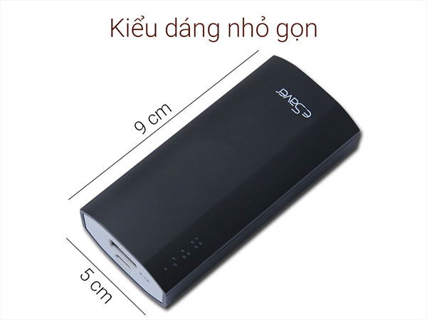 Chọn loại pin sạc dự phòng có kiểu dáng nhỏ gọn, trọng lượng chỉ 200g