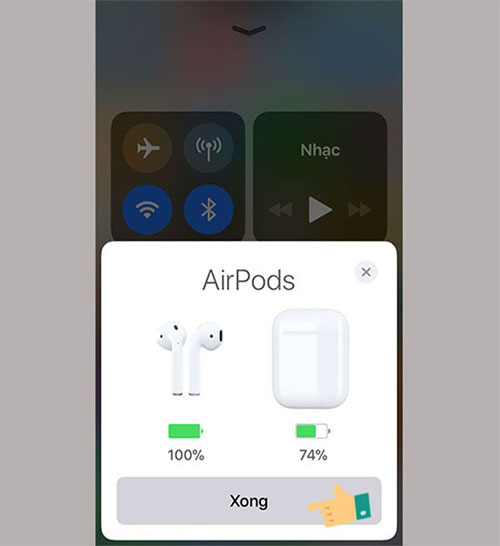 Kết nối thành công AirPods với iPhone