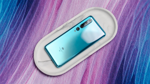 Xiaomi Mi 10 màu xanh bắt mắt