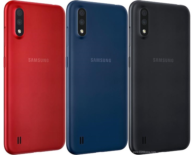 Galaxy A01 có 3 màu sắc cho người dùng lựa chọn