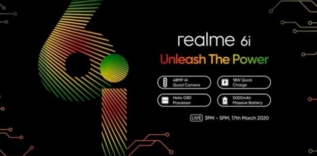 Realme 6i là chiếc smartphone đầu tiên trên thế giới được trang bị con chip Helio G80 cùng viên pin khủng 5.000mAh