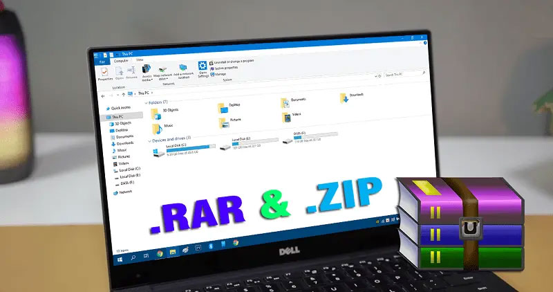 Phần mềm WinRAR hỗ trợ nén và giải nén các tập tin