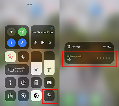 Kết nối AirPods 2 để nghe trực tiếp trên iPhone