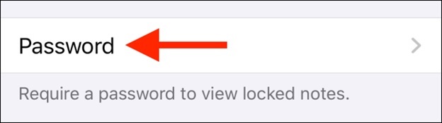 Sau đó nhấn chọn mục Password