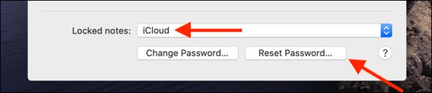 Nhấn chọn nút Reset Password trong mục Preferences