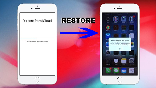 Bật iTunes,  click Restore iPhone để khôi phục cài đặt iPhone