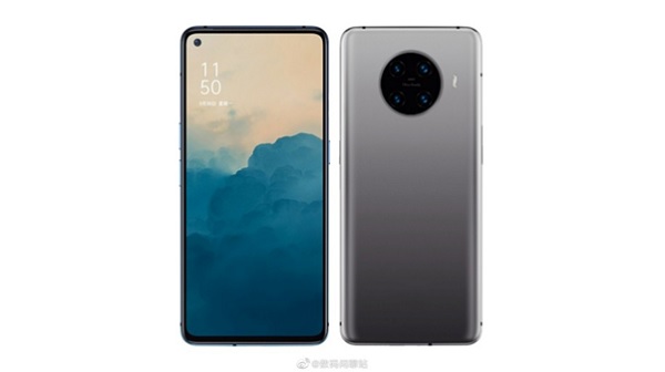 Lộ ảnh render OPPO Reno Ace 2 với màn hình đục lỗ và hệ thống camera hình tròn “hoành tráng” ở mặt lưng