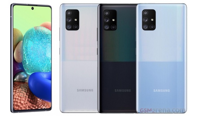 Samsung Galaxy A71 5G lộ diệb: chỉ khác lớp sơn, vẫn đủ 3 màu Đen – Trắng – Xanh