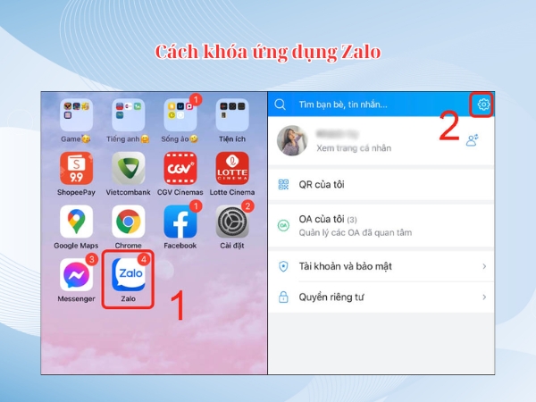 cách khoá ứng dụng trên iphone