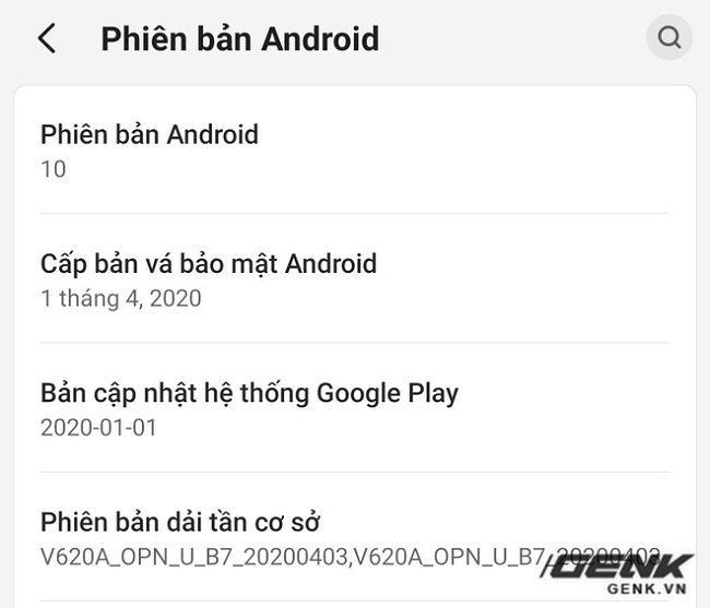 VOS 3.0 đi kèm bản vá bảo mật của Google hồi tháng 4/2020