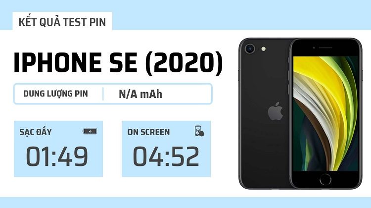 Đánh giá pin iPhone SE 2020: Sạc đầy chỉ sau 4 giờ 49 phút, on screen đạt gần 5 tiếng