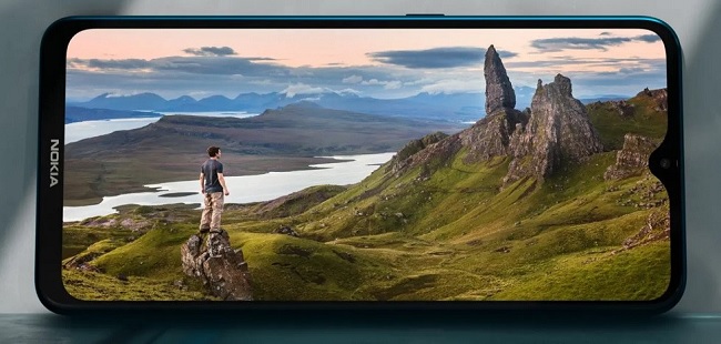 Màn hình Nokia 5.3 có kích thước 6.55 inch, độ phân giải HD+