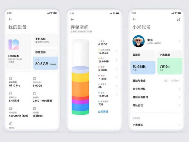 Sự sắp xếp trên MIUI 12 gọn gàng và có tổ chức hơn