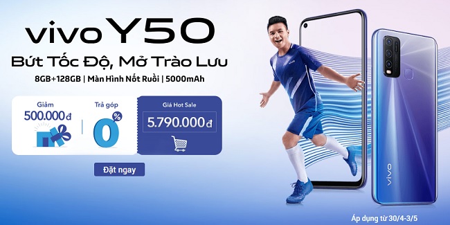 Ưu đãi khi mua Vivo Y50 tại Viettel Store