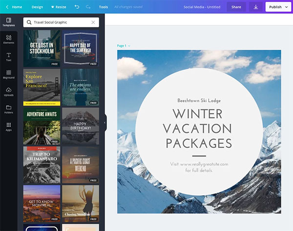 Canva giúp tạo CV, logo, tờ rơi hay hình ảnh bìa Facebook độc đáo