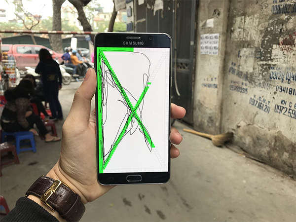Kiểm tra tính năng cảm ứng trên màn hình điện thoại Samsung