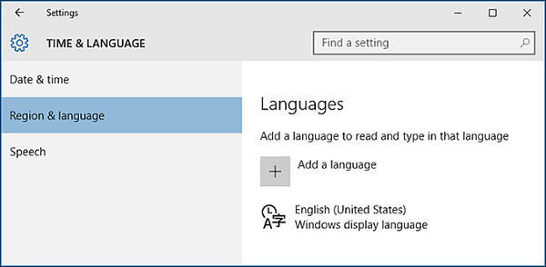 Để thêm ngôn ngữ hãy nhấn chọn Add a language